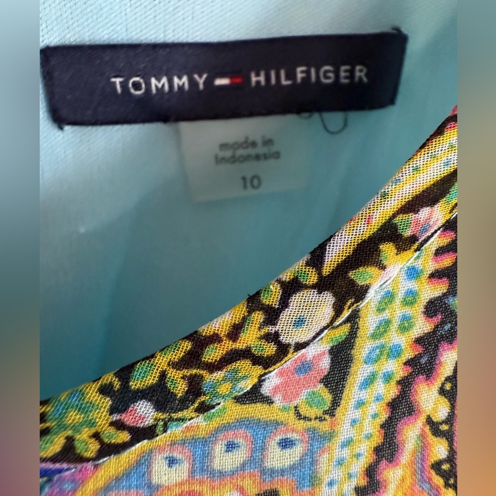 Tommy Hilfiger Paisley Dress Size 10 in excellent condition - Picture 2 of 7